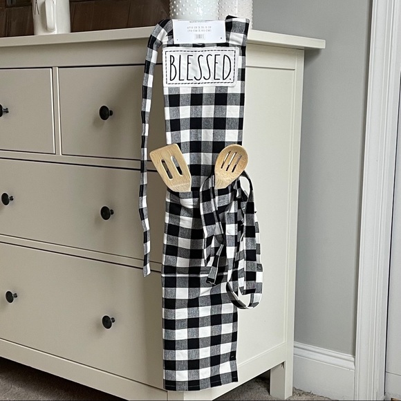 Rae Dunn Other - Rae Dunn Blessed Embroidered Patch Apron w/ Pocket